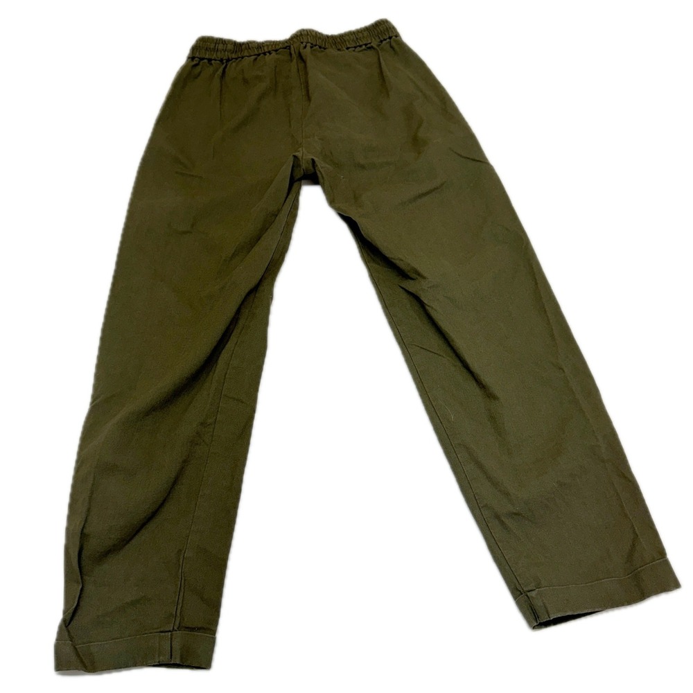 J Crew Pants Womens 00 Green Linen Cotton Joggers Gorpcore Utility - Picture 3 of 10